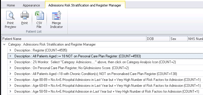Risk Stratification and Manager reports
