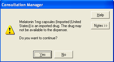 Imported_Drug_warning _message