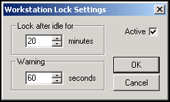 Workstation Lock Settings